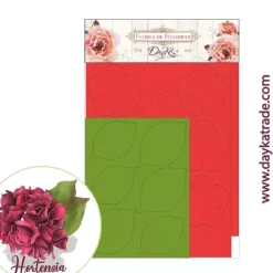 Clearance Flor de Foamiran Hortensia Gigante Roja Dayka Goma Eva Fofuchas