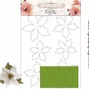 New Flor de Foamiran Poinsettia Blanca Dayka Goma Eva Fofuchas