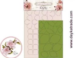 Sale Flor de Foamiran Rosa Dayka Goma Eva Fofuchas