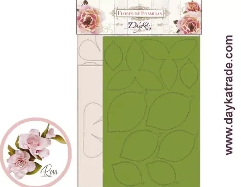 Best Flor de Foamiran Rosa Rosa Dayka Goma Eva Fofuchas