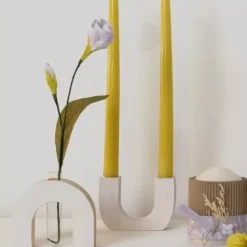 Florero de madera probeta Botánica Maderas
