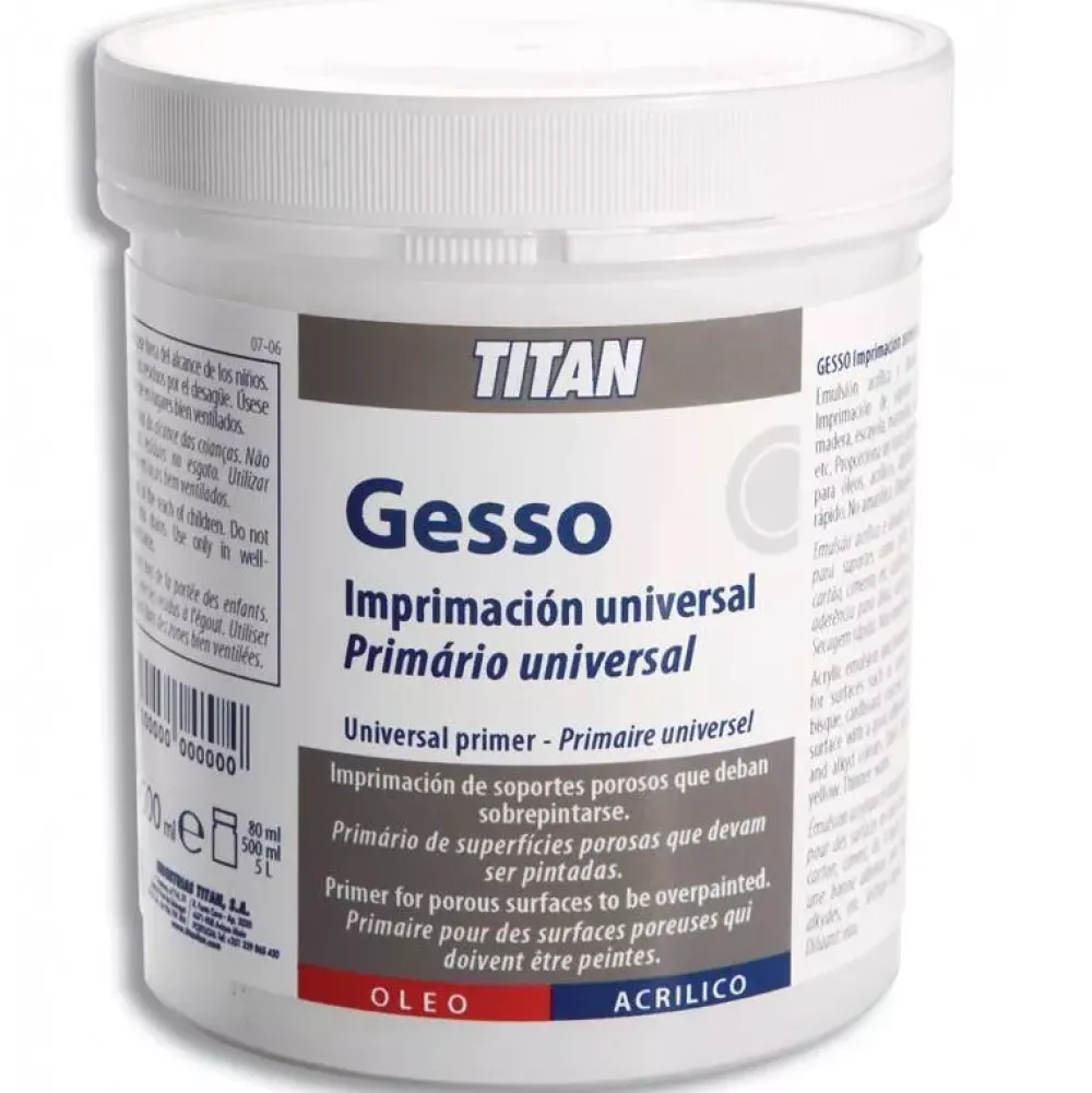 Gesso Imprimación universal Titan 500 ml. Gessos Y Estucos