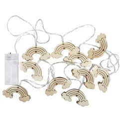 Outlet Girnalda de Luces Led Arcoiris Madera Maderas