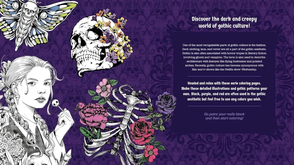 Discount Gothic Coloring Book Colorear