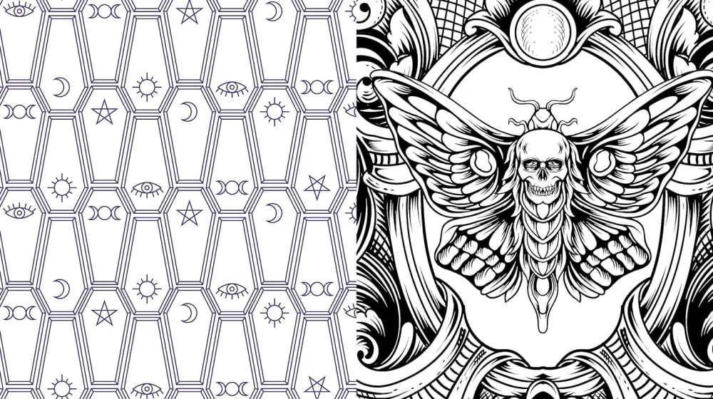 Discount Gothic Coloring Book Colorear