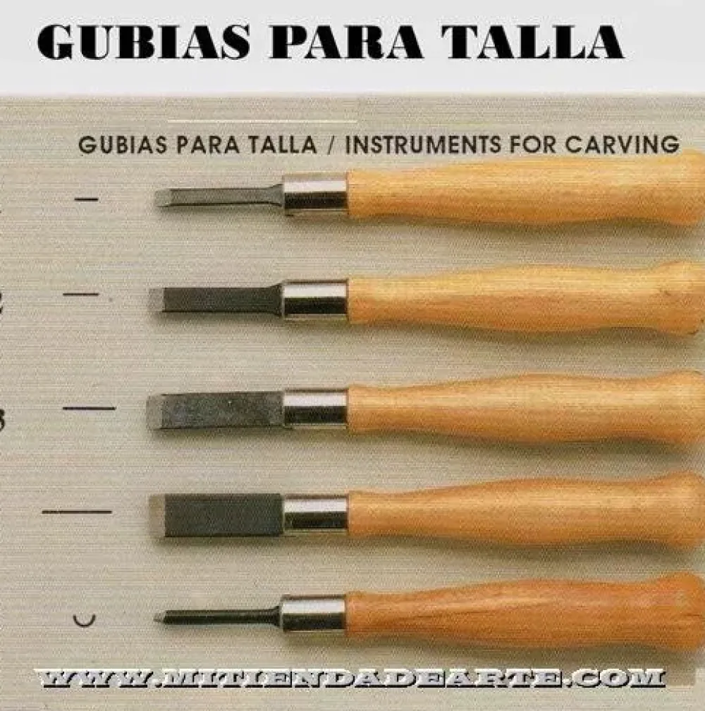 Outlet Gubias para talla Reig REF/250 Herramientas Para Madera