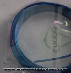 Hilo de aluminio azul 2mm Bisutería