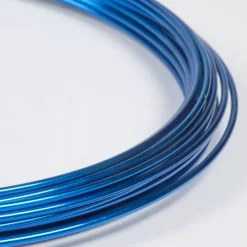 Hilo de aluminio azul 2mm Bisutería