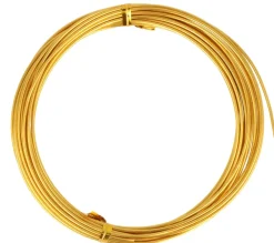 Hilo de aluminio oro 1,5mm Bisutería