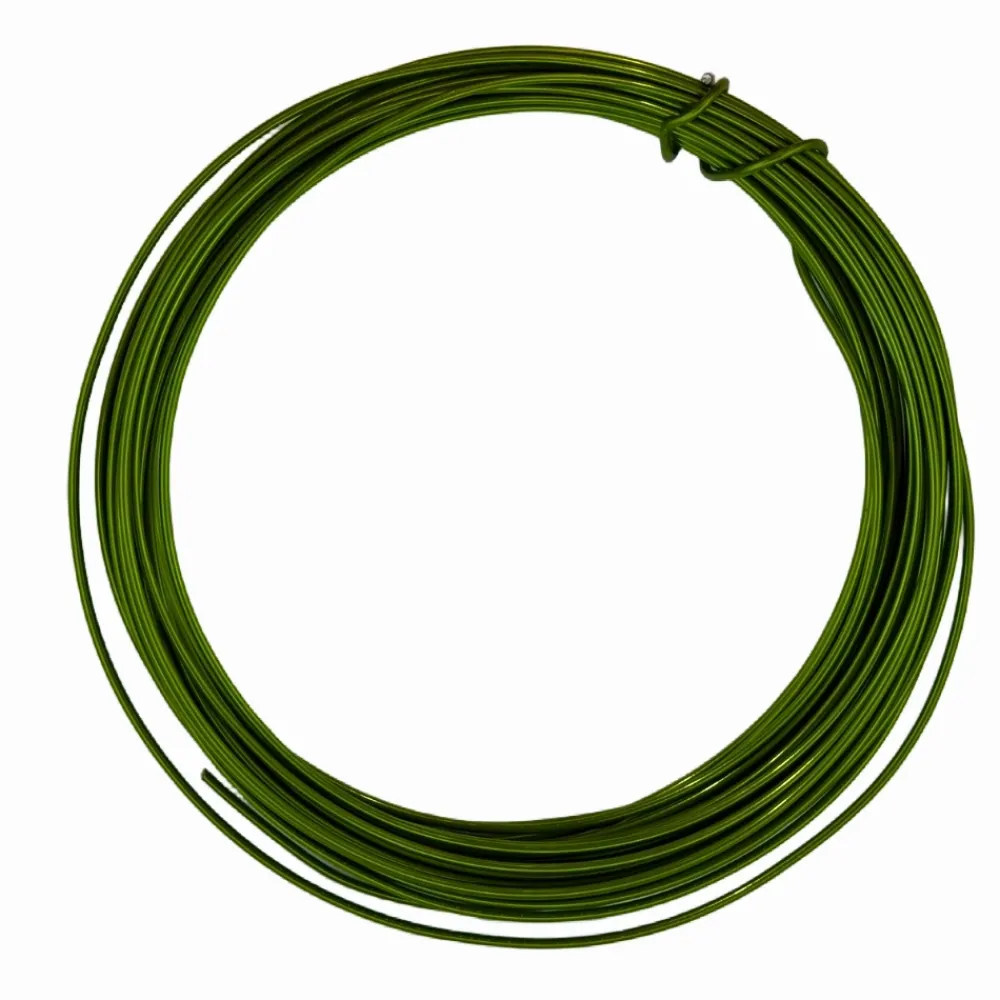 New Hilo de Aluminio Verde Manzana 2mm Bisutería