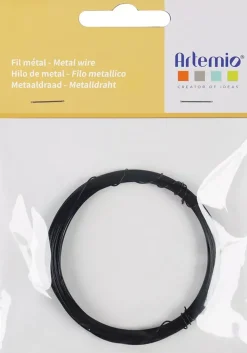 Hilo de metal Negro 0,5mm Bisutería
