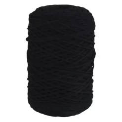 Sale Hilo Macramé Trenzado Reciclado Negro 2mm Macramé