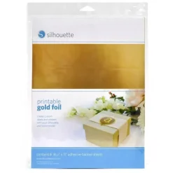 Hot Hojas Adhesivas Imprimibles Dorado Silhouette