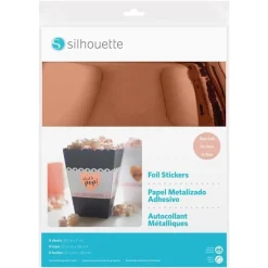 Sale Hojas Adhesivas Imprimibles Oro Rosa Silhouette