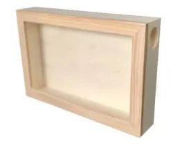 Best Hucha con Cristal de Madera 30x20cm Maderas