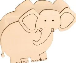Hucha de Madera Elefante Safari Maderas