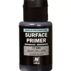 Hot Imprimación 660 Negro Brillante Primers 32ml Pinturas Para Maquetas Y Modelismo