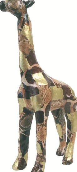 Clearance Jirafa de papel maché Cartón Y Papel Maché