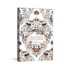 New Johanna Basford Land, sea, and sky three colorable notebooks Colorear