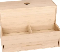 Clearance Joyero de Madera con Compartimentos Maderas