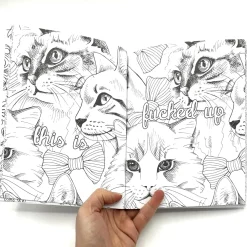Clearance Keep F*cking Calm and Colour Cats Colorear
