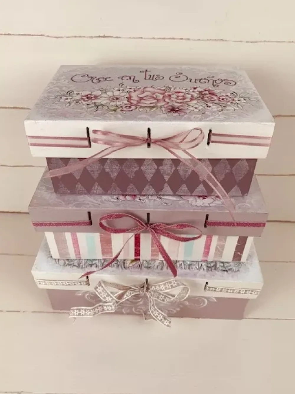Hot Kit 3 Cajas Prediseñadas "Cree en tus Sueños" Dayka Organización
