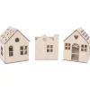 New Kit 3 Casitas Caladas para Farol o Macetero Maderas