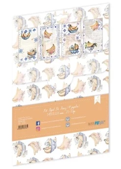 Kit 4 Papeles de Arroz Bananas Fruits Market 54x33cm Papel Y Decoupage