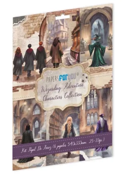 Clearance Kit 6 papeles de arroz Characters Wizarding Adventure III 54x33cm Decoupage|Papeles