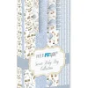 Clearance Kit 4 papeles leather Sweet Baby Boy 32,5x30cm Decoupage