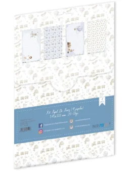 Clearance Kit 4 papeles leather Sweet Baby Boy 32,5x30cm Decoupage