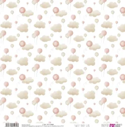 Clearance Kit 8 Papeles Tela Sweet Baby Girl 30x30cm Telas, Sedas Y Fieltro