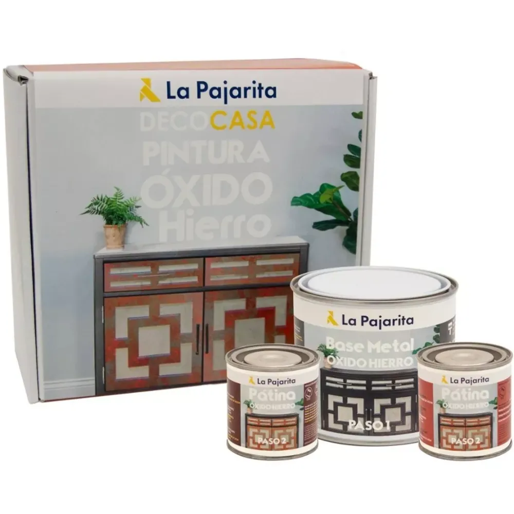 Clearance Kit 3 Pintura Efecto Óxido Hierro 250ml Pinturas Acrílicas