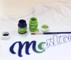 Best Kit 6 Pinturas para Tela + Pincel Pinturas Para Tela Y Seda