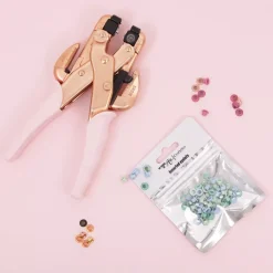 Discount Kit Crop-A-Dile Lila + 180 Ojales Herramientas Para Tela