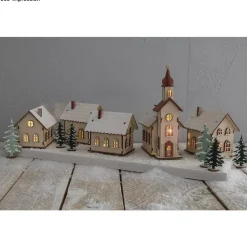 New Kit 3D Casitas de madera con luces Navidad