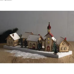 New Kit 3D Casitas de madera con luces Navidad