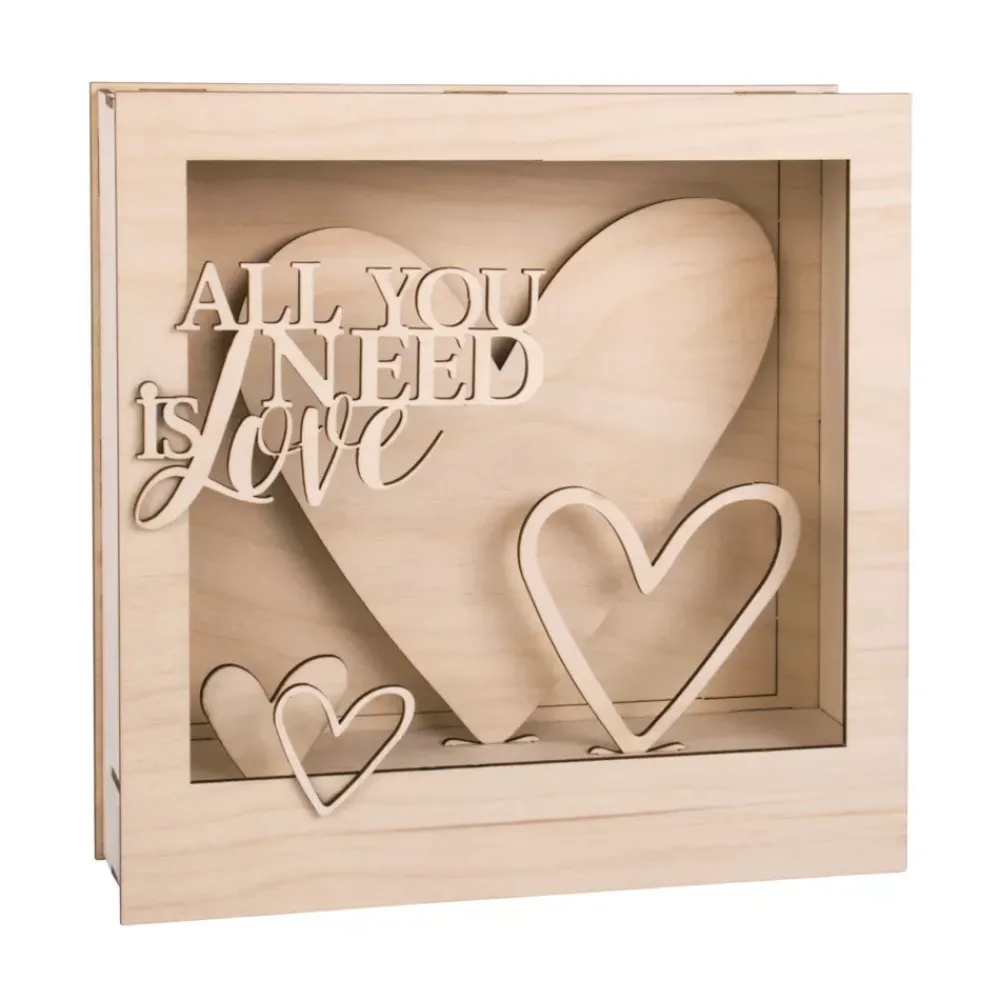 Kit 3D de madera All you need is love Maderas