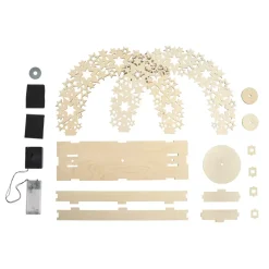 Outlet Kit 3D de Madera Arco de Estrellas con Base Giratoria Maderas