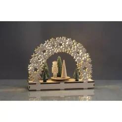 Outlet Kit 3D de Madera Arco de Estrellas con Base Giratoria Maderas