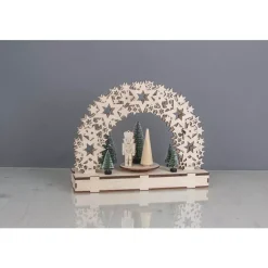 Outlet Kit 3D de Madera Arco de Estrellas con Base Giratoria Maderas