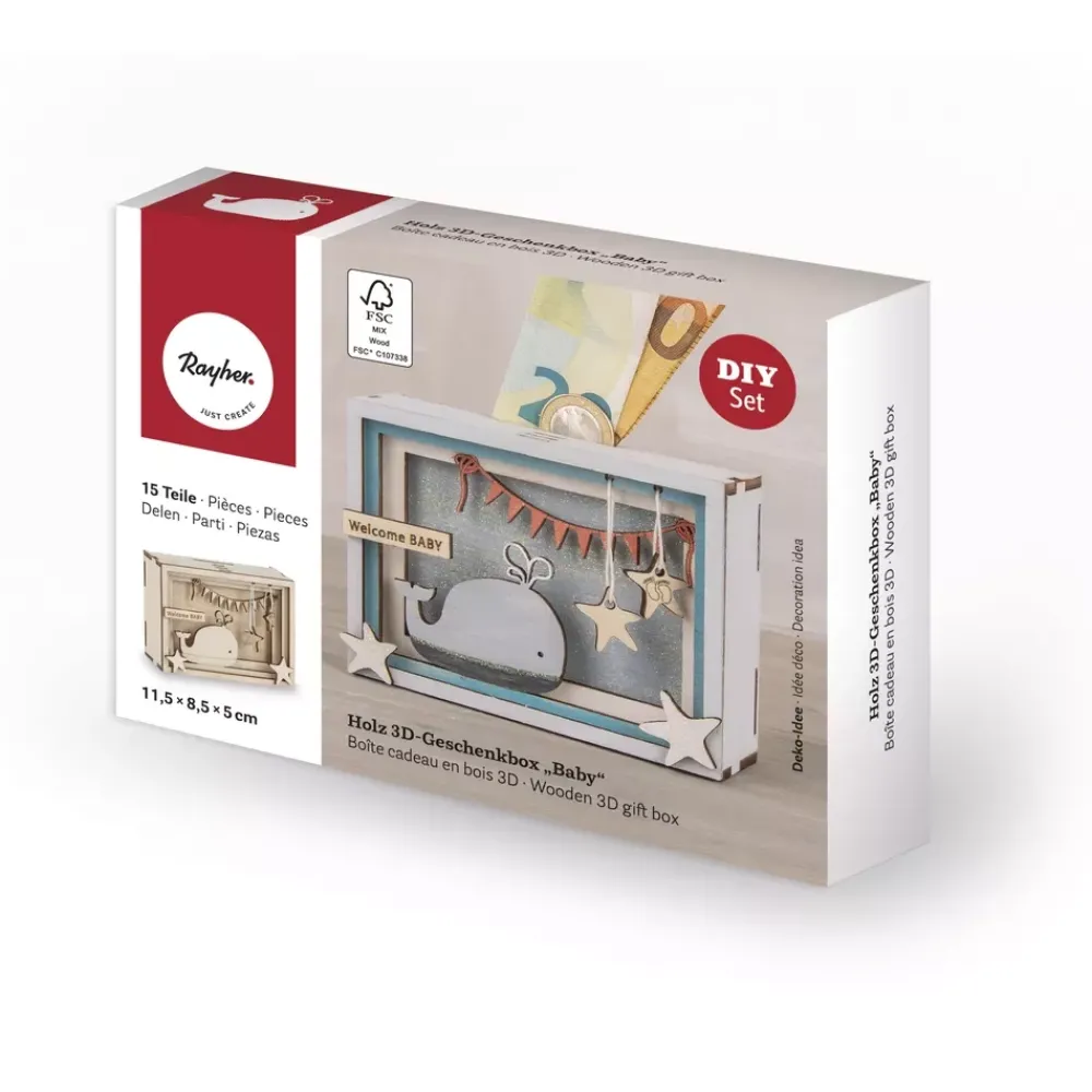 Hot Kit 3D de madera Baby Maderas
