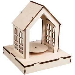 Best Kit 3D de madera casa con pesebre giratorio Navidad
