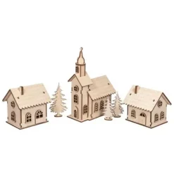 Best Kit 3D de madera casas pueblo con luces Decoración Y Bricolaje