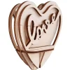 New Kit 3D de Madera Corazón Decorativo Maderas