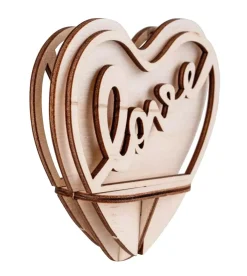 New Kit 3D de Madera Corazón Decorativo Maderas
