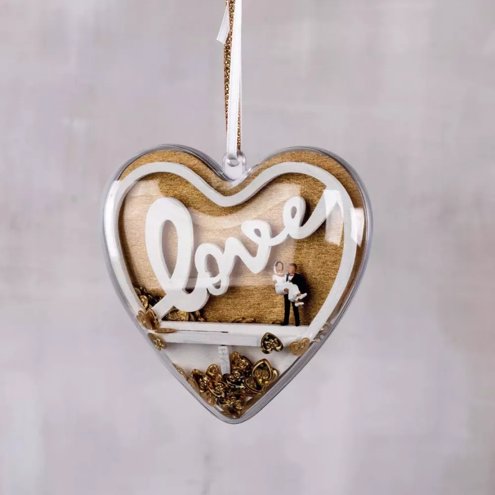 New Kit 3D de Madera Corazón Decorativo Maderas