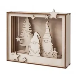Hot Kit 3D de Madera Gnomos Navideños Navidad|Maderas
