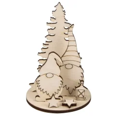 Outlet Kit 3D de Madera Gnomos Navidad