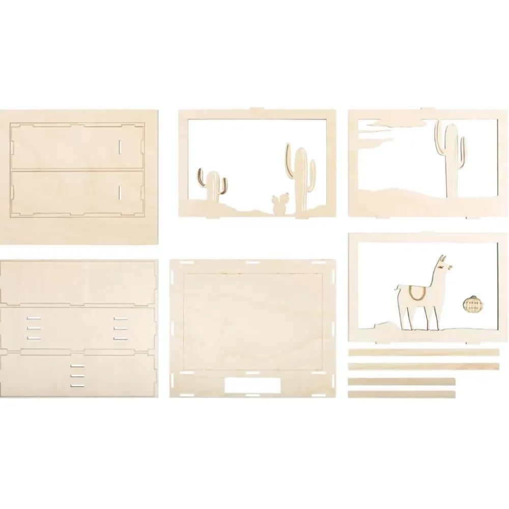 Discount Kit 3D de madera Llama Maderas
